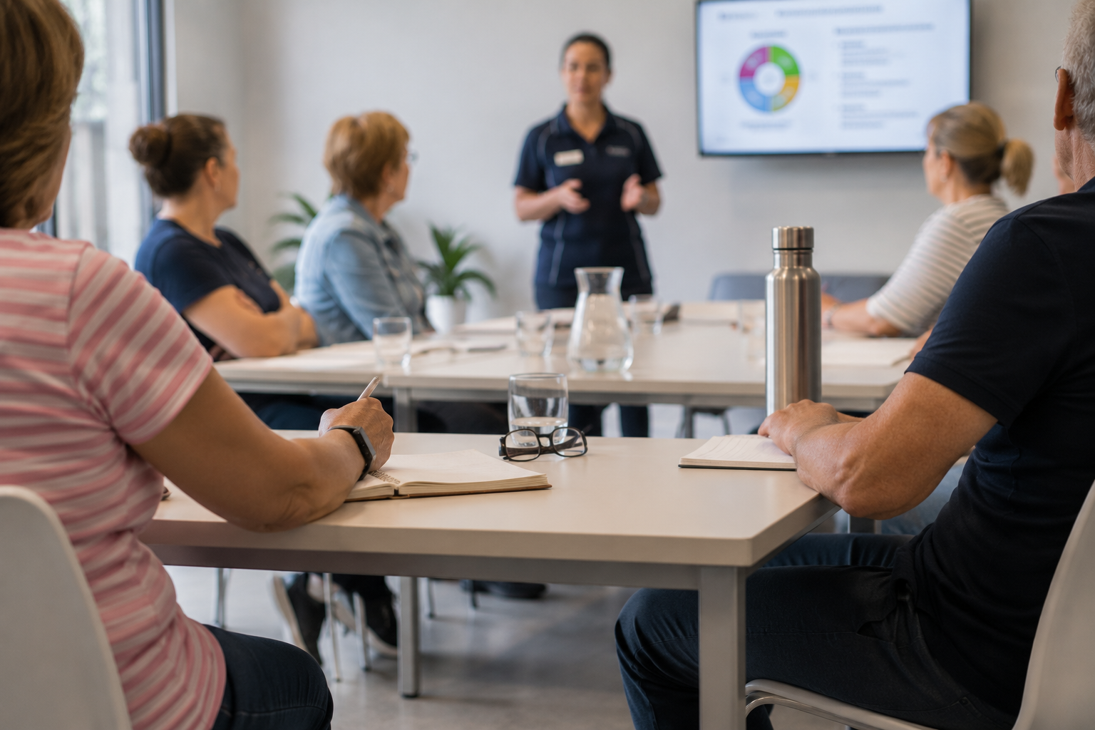 Small supportive diabetes education group with a diabetes educator